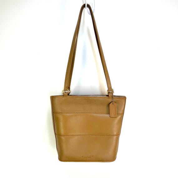 Coach Tribeca Shopper 9098 Toffee Leather Purse Bag Handbag