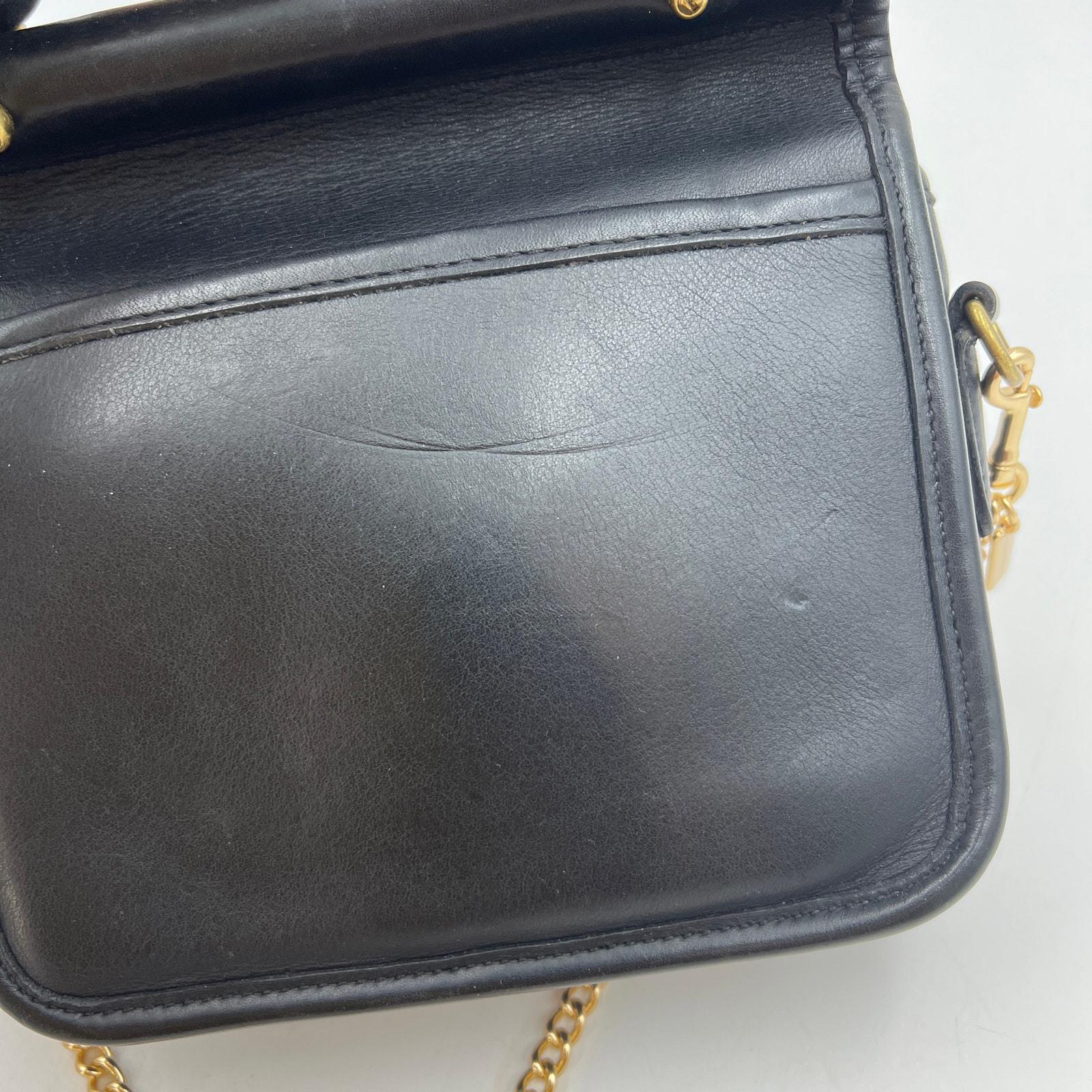 Vintage Coach Winnie Top Handle Bag Black Women