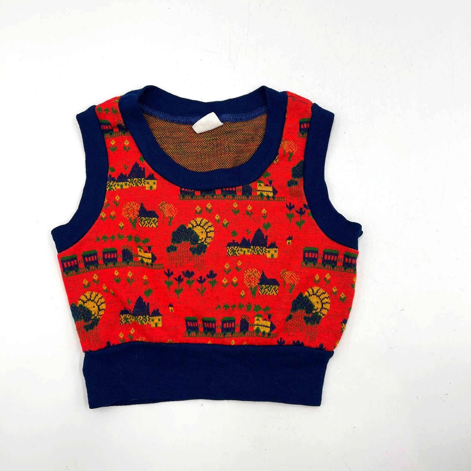 Acrylic Sweater Vest Neon Unisex Kids 