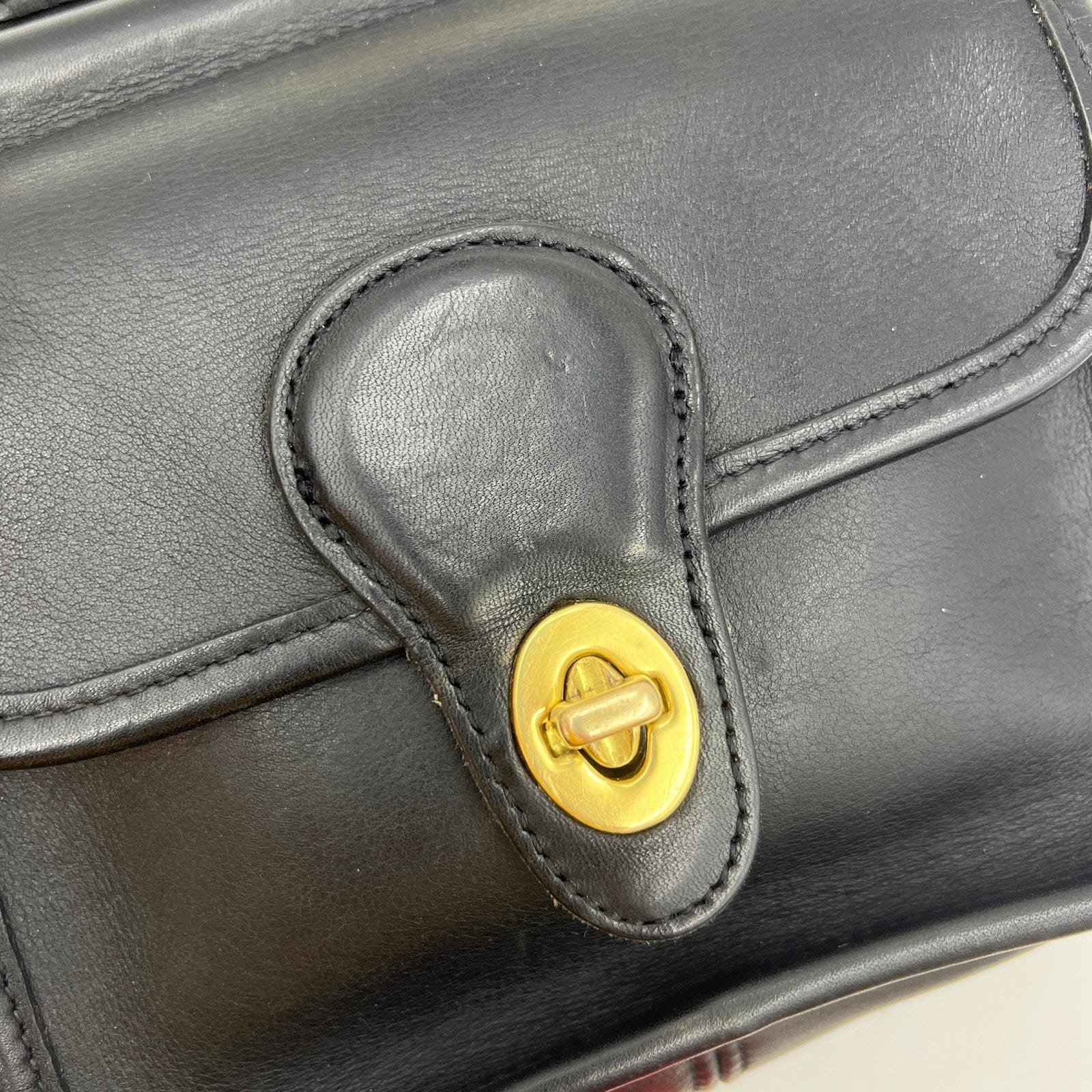 Vintage Coach Winnie Top Handle Bag Black Women