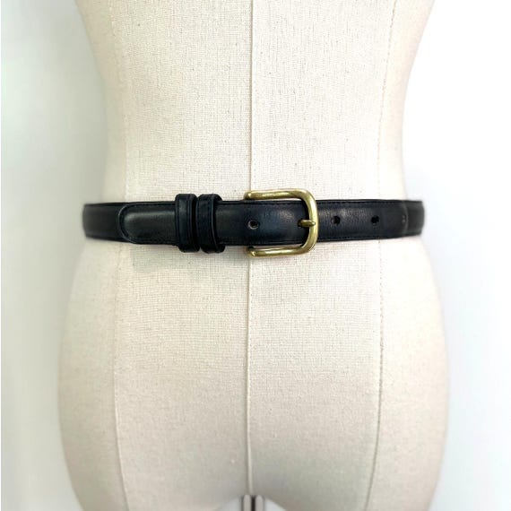 Vintage Coach Harness Belt in Navy Glovetanned Leather 6600  display picture 3