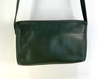 Coach Taylor Zip Bag 9944 Bottle Green Leather Handbag