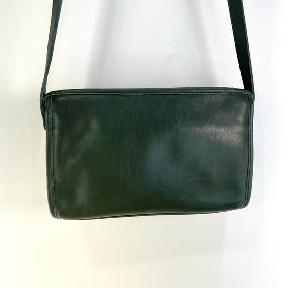 Coach Taylor Zip Bag 9944 Bottle Green Leather Handbag Crossbody