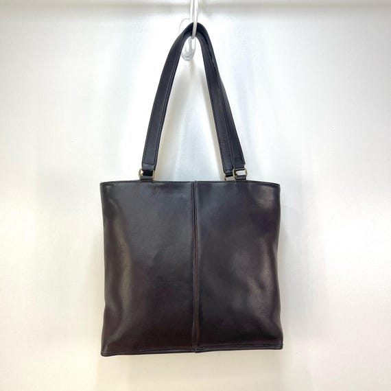 Vintage Coach Skinny Tote 9546 Brown Leather Handbag Purse - Etsy