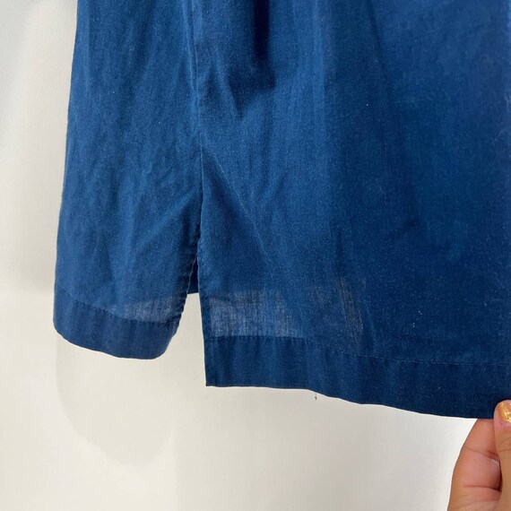 Vintage King Louie Bowling Shirt Blue Short Sleev… - image 6