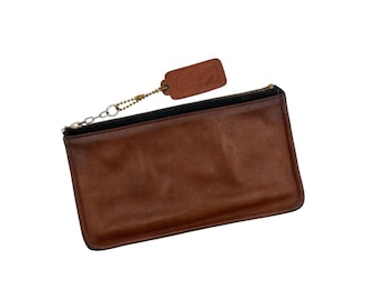 Coach Skinny Make Up Kit 7170 British Tan Leather Unisex