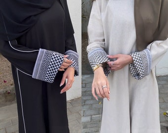 Exquisite 1 Piece Abaya Dress with Keffiyeh, Islamic Hijab Eid Gift Nikkah Gift Embellished Abaya Wedding Abaya Dubai Abaya Bridesmaid Abaya