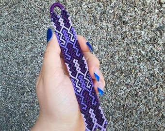 Purple Twisted Diamond Friendship Bracelet