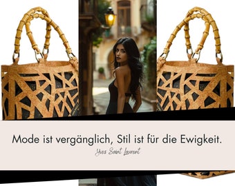 Extravagante luxe handtas van kurk