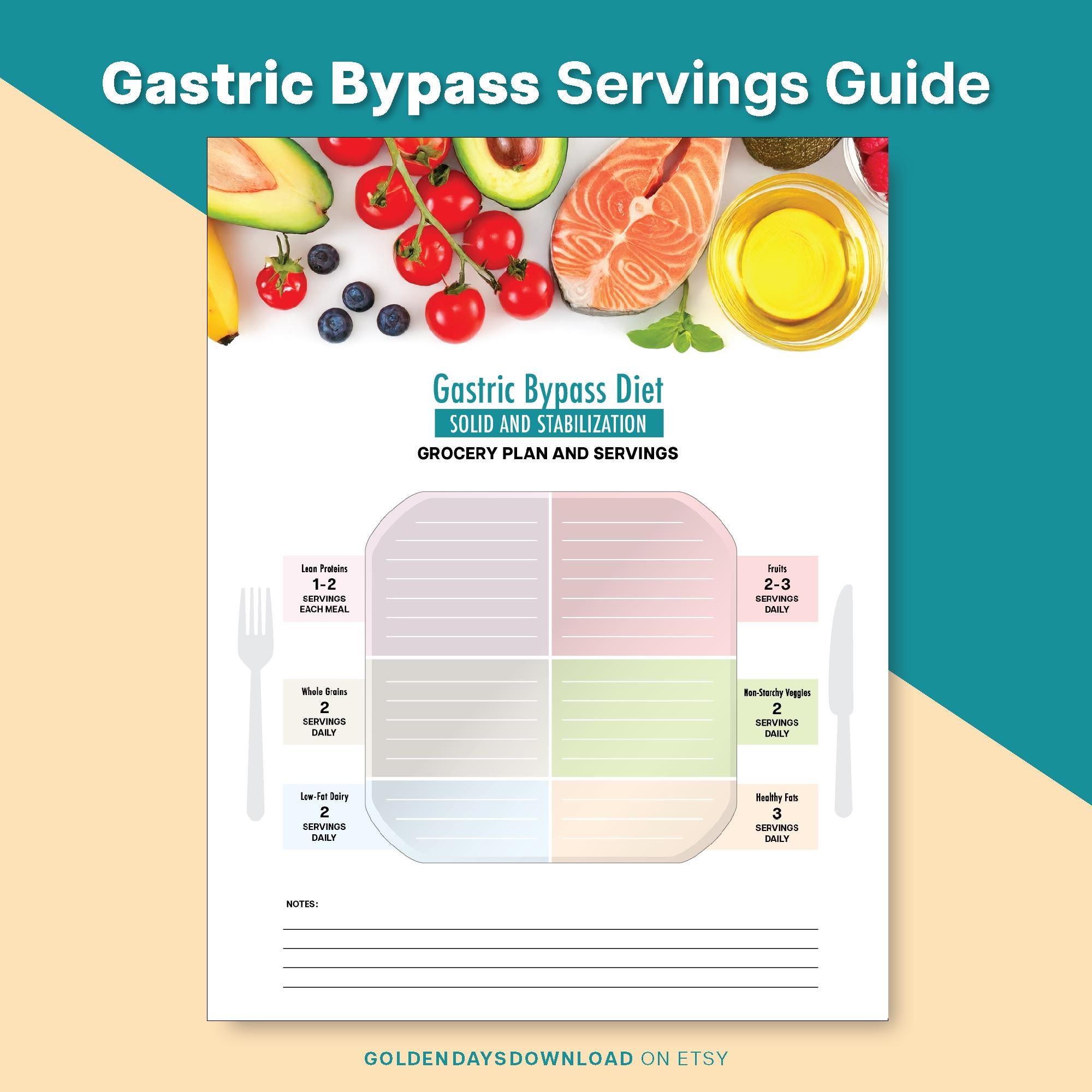 Guía de porciones de alimentos para bypass gástrico Porciones de