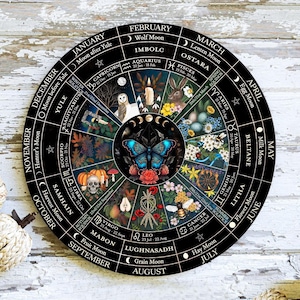 Rueda del año, Calendario pagano, Brujería, Wicca, Bruja, Grimorio, Wiccan, Samhain, Yule, Fases lunares, Brujería