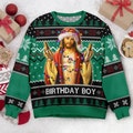 Funny Jesus Birthday Ugly Christmas Sweater: Unisex Adult Crew Neck product logo