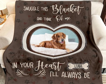 Manta con foto personalizada para tu mascota: un recuerdo conmemorativo para tu perro