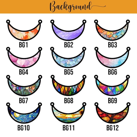 Custom Witch Besties Acrylic Suncatcher, Faux Stained Glass