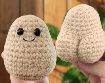 Crochet positive potato with a butt (PATTERN ONLY)