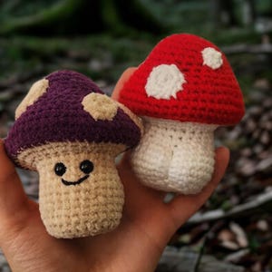 Crochet Mushroom Pattern - Cheeky Cottagecore Amigurumi with Butt (PDF Download)