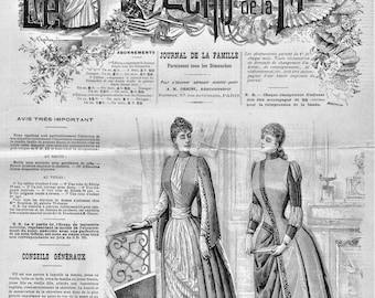 フランスのヴィンテージ ファッション雑誌: Le Petit Echo de la Mode