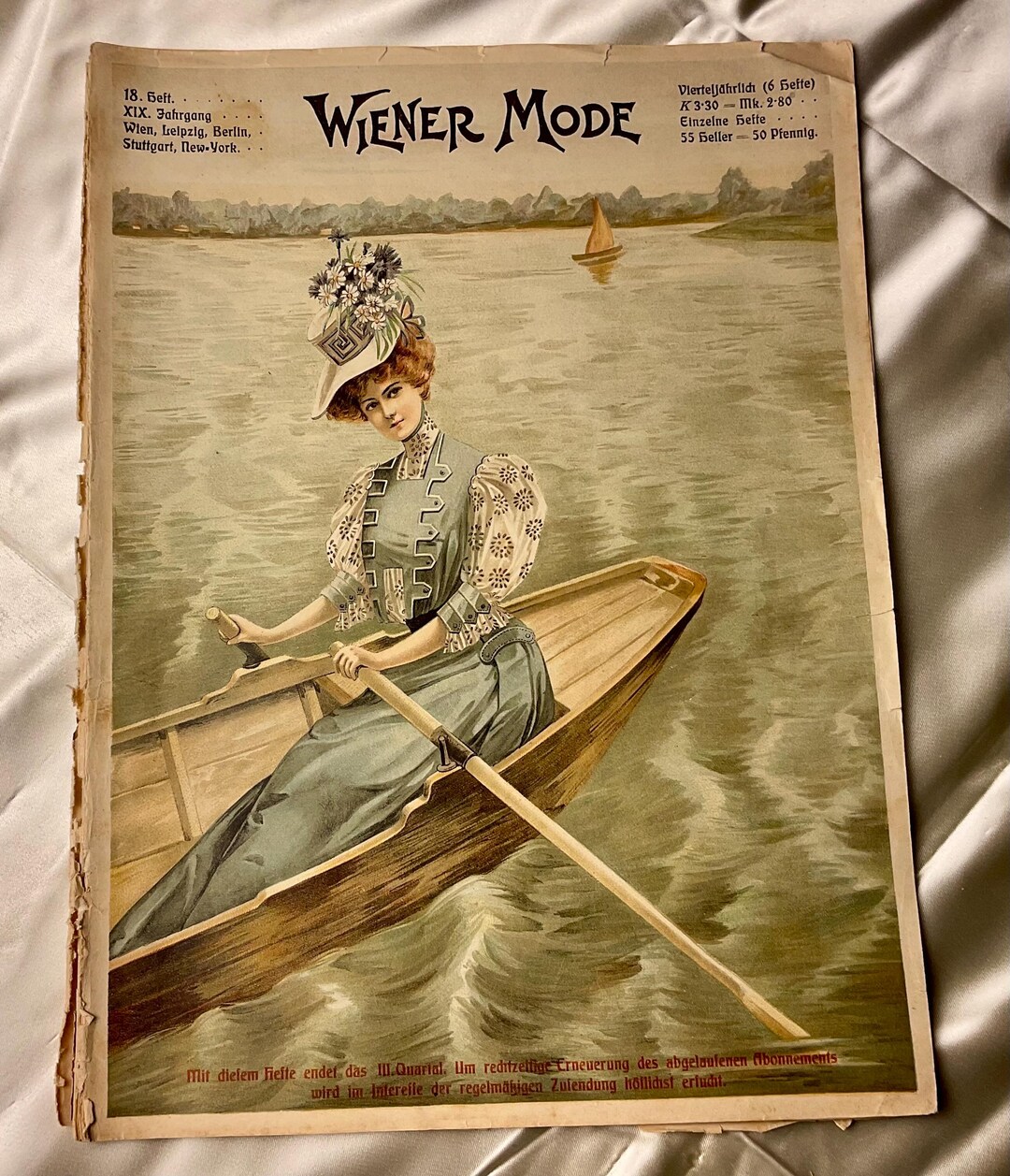 Wiener Mode Pattern Antique Wiener Mode Magazine 1906 (XIX Jahrgang) With Sewing Patterns ...