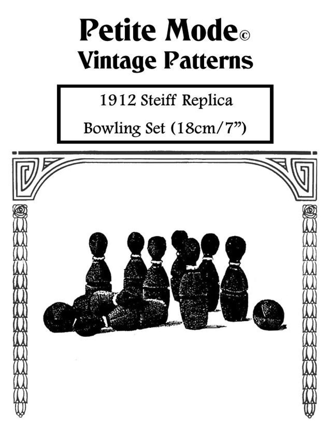 DIGITAL Pattern: 1912 Plush Bowling Set Pattern - Etsy