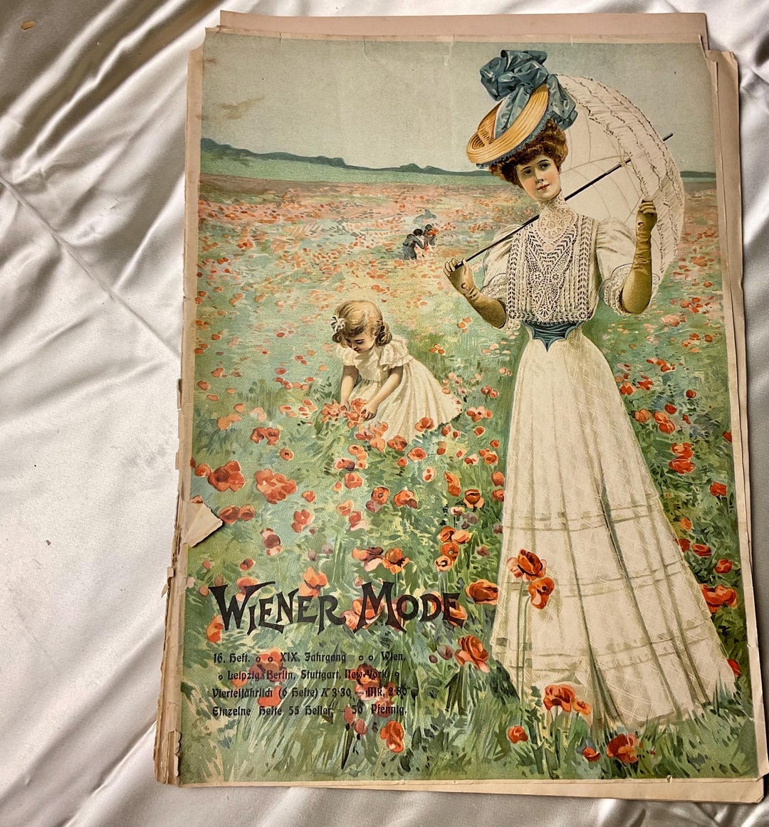 Wiener Mode Pattern Antique Wiener Mode Fashion Magazine | XIX Jahrgang (19th Year) | Early ...