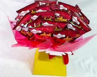 Frazzles Crisp Bouquet Gift Set, Savoury Hamper, Personalised Gift Box, Crisp Gift Set, Frazzles Crisps, BBQ Crisps, Gifts For Him And Her