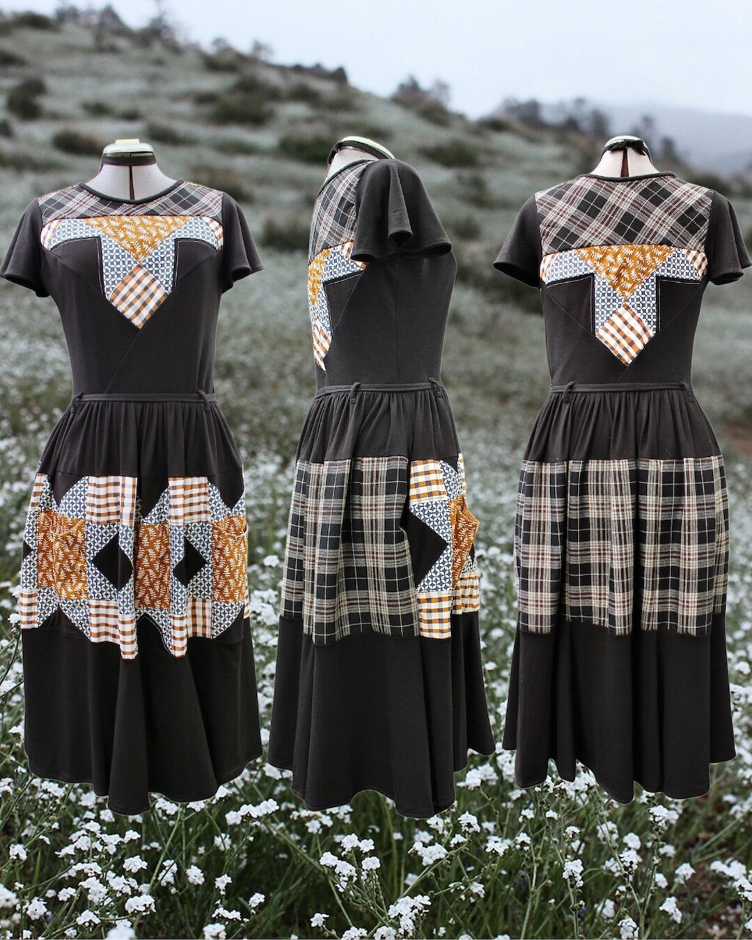 Bamboo Dress - Flower garden