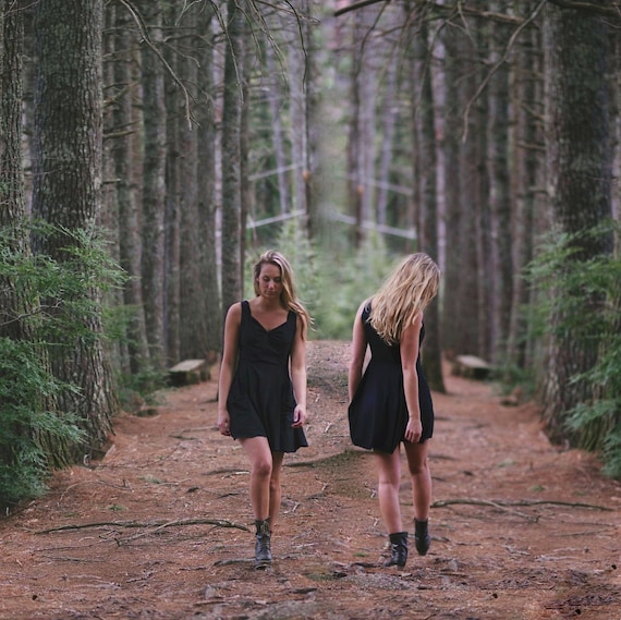 Bamboo Jersey Black Summer Dress with Pockets