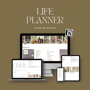 Life planner Template concept French image 1