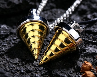 Tengen Toppa Gurren Lagann Core Drill Necklace, Simon Anime Pendant, Zinc Alloy Jewelry