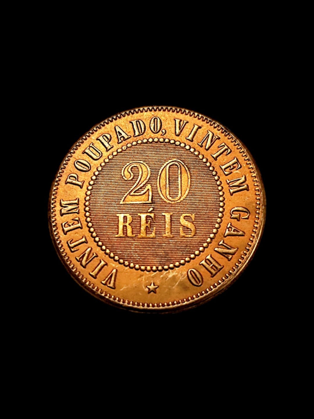 Brazil 20 Reis 1912 Gold-plated Commemorative Coin | Vintage Style ...