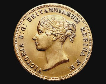 1839年 ヴィクトリア女王とウナとライオンのコイン。999シルバーメッキ