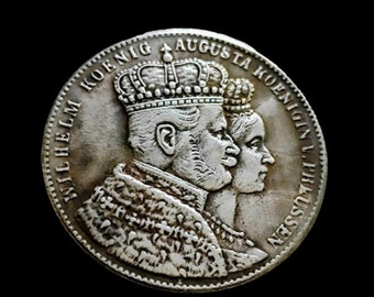 ヴィンテージ プロイセンコイン – 2マルク 1901年 – ドイツ帝国銀貨