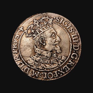 5780. ポーランド王国 ジグムント3世 1/24ターラー銀貨 中世銀貨 Sigismund iii coins - Etsy 日本