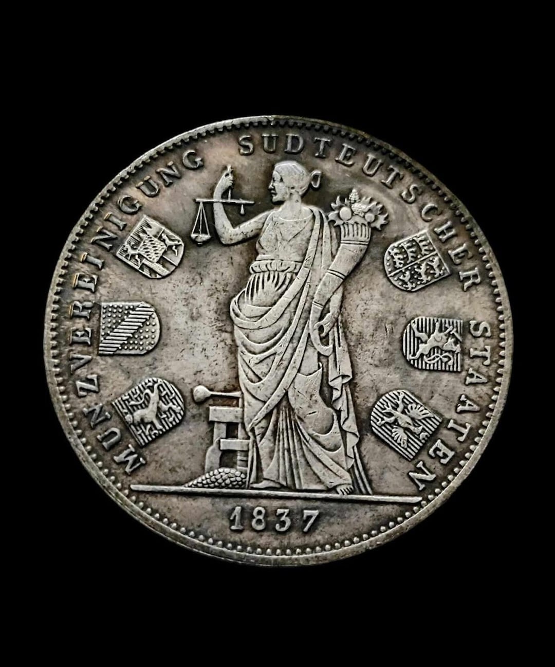 1837 バイエルン ターラー銀貨 大型38mm ルートヴィヒ1世 銀貨 il_1080xN.7549887688_5usg.jpg