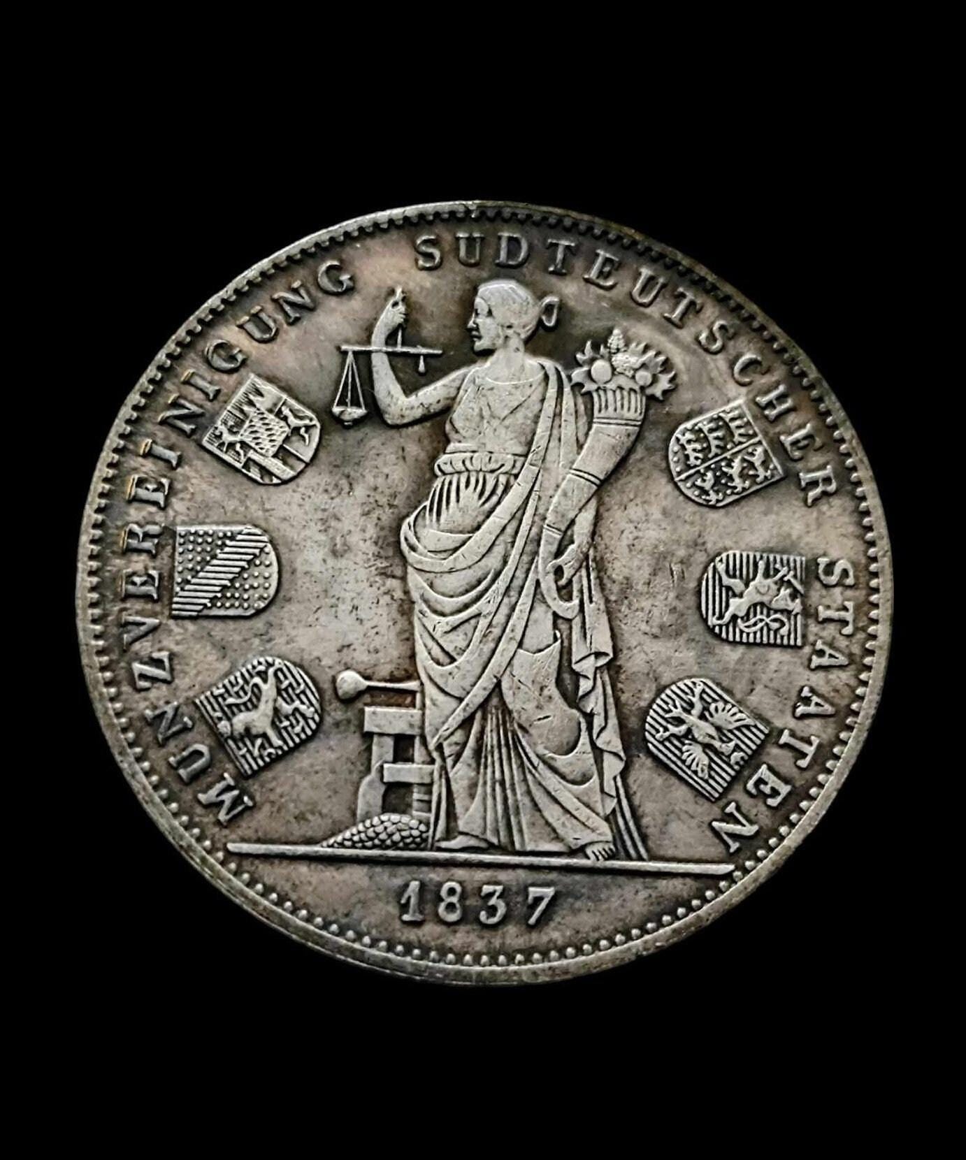 あ*き様 1866年 ドイツ　バイエルン王国ルートヴィヒ2世 ターラー銀貨 il_fullxfull.7549887688_5usg.jpg