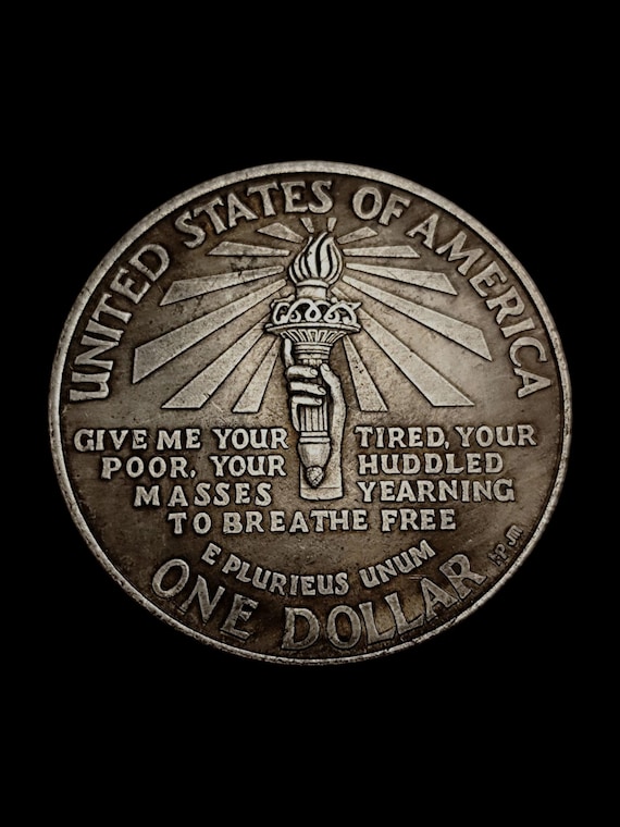 USA 1 Dollar ,1906 - Commemorative Souvenir Coin, Silver Plated