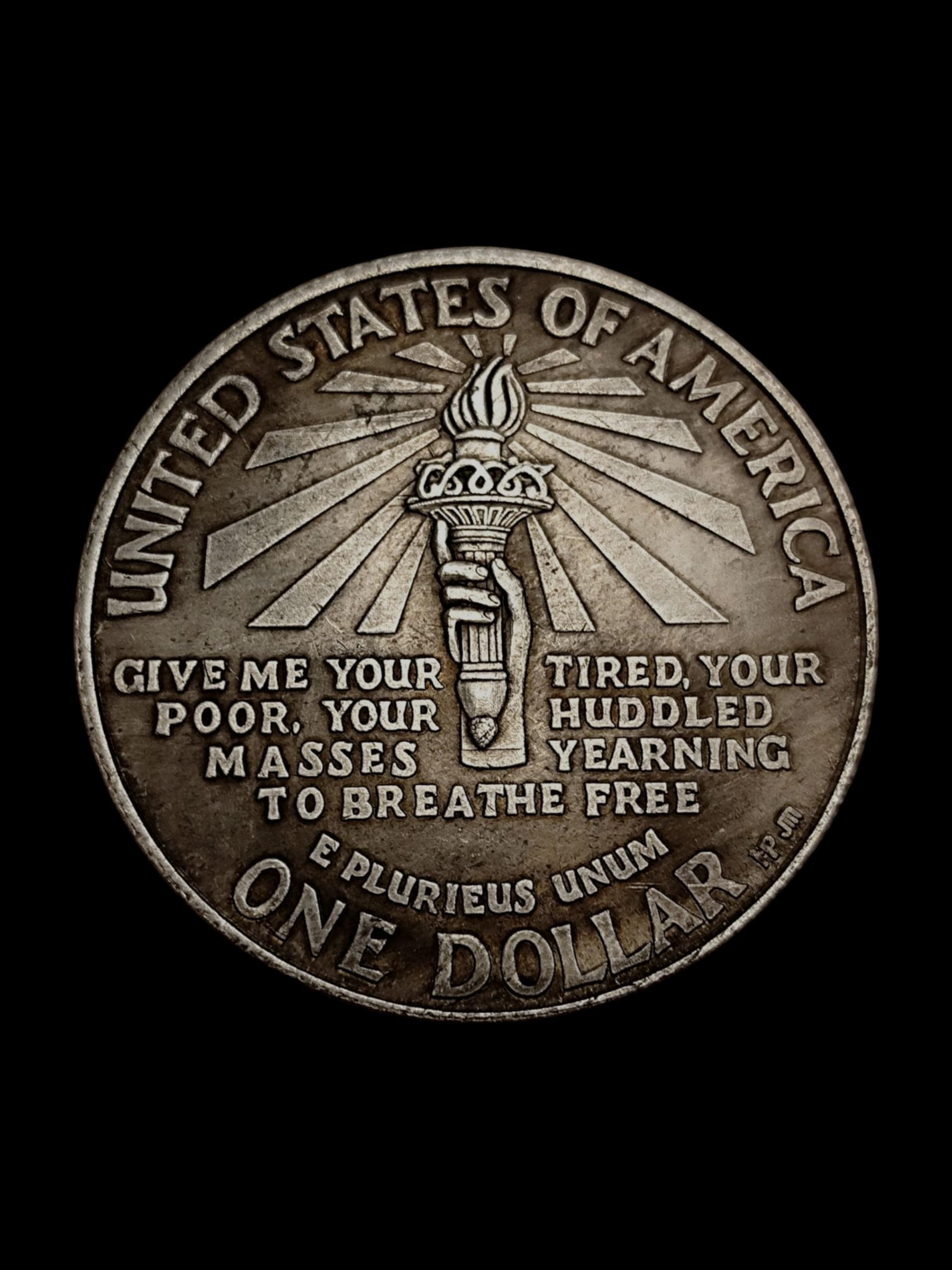 USA 1 Dollar ,1906 - Commemorative Souvenir Coin, Silver Plated - Etsy