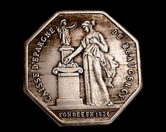 French Octagonal Jeton - Napoleon - Copy of Token - Etsy
