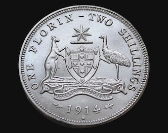 ジョージ5世 1915年 オーストラリア 銀貨 品位92.5% ジョージ5世 1915