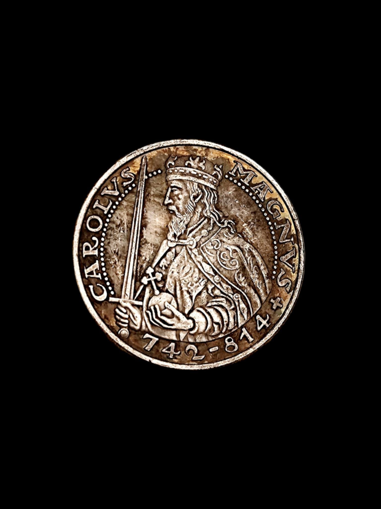 Charlemagne Carolingian Empire Commemorative Coin – Silver Plated