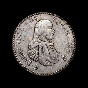 Malta 1796, 2 scudi corona d'argento, rara moneta commemorativa ricordo. Placcata in argento