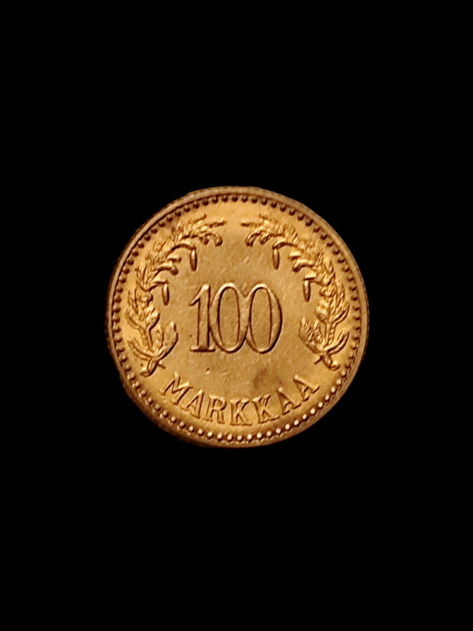 Finland 100 Markkaa, 1926 – Gold Plated Commemorative Coin