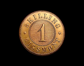 1903年デンマーク2クローネ - クリスチャン9世 - コインのコピー