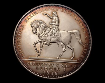 ドイツ・バイエルン 1839年 記念記念コイン – ルートヴィヒ1世と