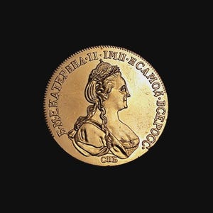 1772年 ロシア帝国 銅貨 エカチェリーナ2世 双頭鷲（大型） Yahoo!オークション - ロシア帝国 大型銅貨 エカチェリーナ2世 5ペイカ