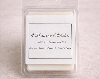 A Thousand Wishes Wax Melts – Strong Scented Coconut Wax Tarts | Hand Poured Home Fragrance