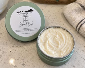 Tallow and Shea Butter Beard Balm | 4 Oz