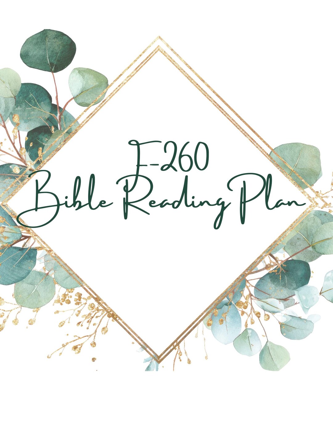 F260 Bible Reading Plan PDF | 260 Day Bible Plan Printable | Scripture ...