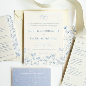 Invitación de boda personalizada, invitación de boda de bellas artes, invitación de boda clásica, invitación de boda a medida, invitación de boda elegante y atemporal