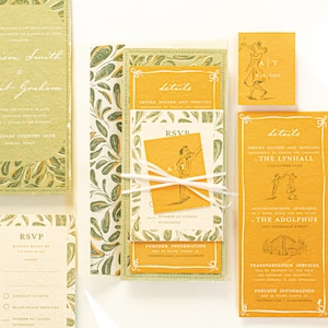 Invitación de boda personalizada, invitación de boda atemporal, invitación de boda clásica, ilustración de boda personalizada, invitación de boda a medida